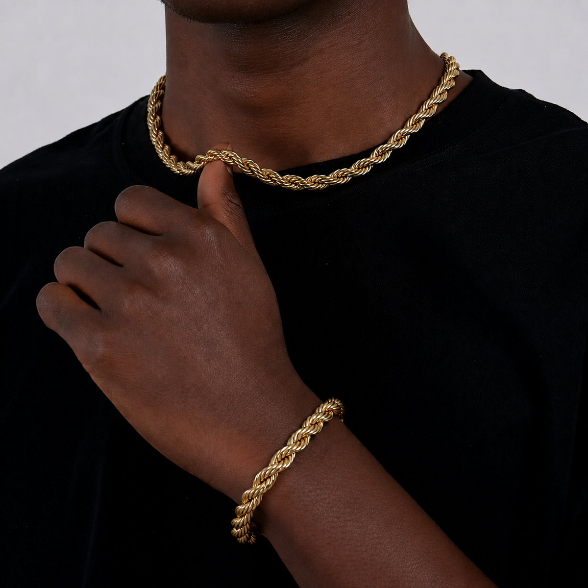 14K Gold Rope Chain（60cm+5mm）
