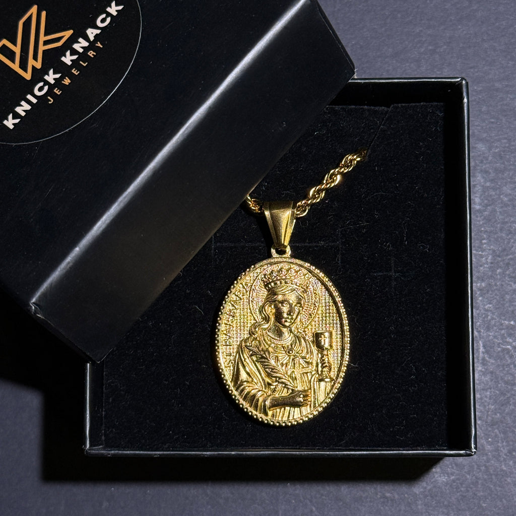 Medalla Santa Bárbara | Oro 18K
