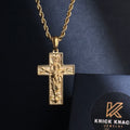 Colgante Cruz de Jesús | Oro 18K