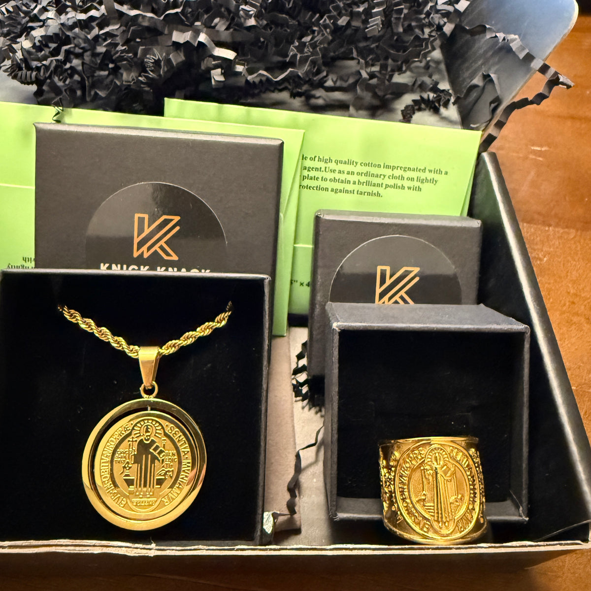 Saint Benedict Halloween Protection Bundle (Necklace + Ring)