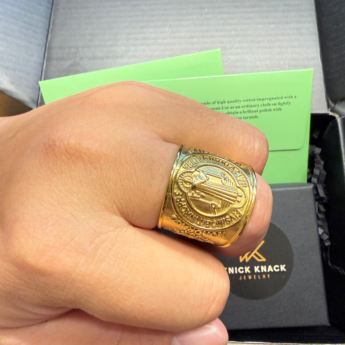 Saint Benedict Ring - Sacred Protection Jewelry